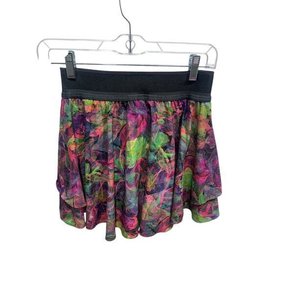 Lululemon Court Rival High-Rise Skirt *Long Vivid Floral Tone Multi sz 4 - Picture 4 of 7